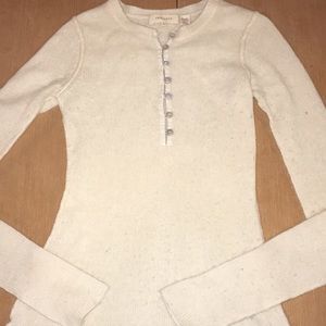 Cream colored cashmere sweater size S